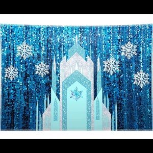Ice Castle Frozen Background Decoration